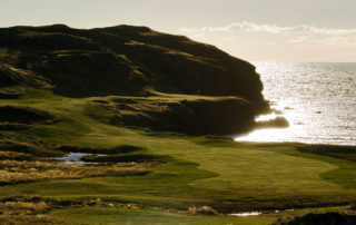 Midnight sun golfing Reykjavik